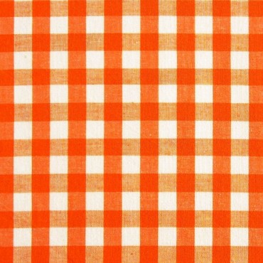 Tela patchwork: cuadros naranjas