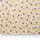 Tela patchwork: florecitas en morado y lila