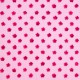 Tela patchwork florecitas frambuesa sobre rosa claro