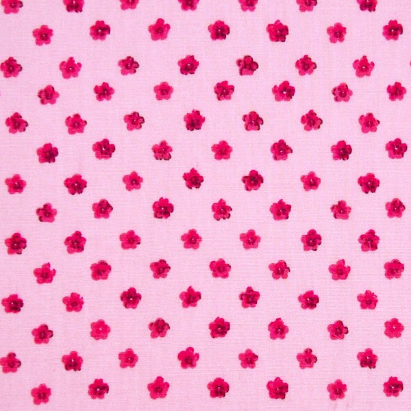 Tela de encaje rosa fucsia con orilla en ambos lados - Gloria Patchwork