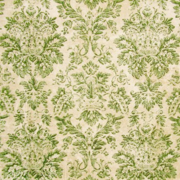 Tela patchwork Wallflower adamascado antiguo en verde