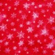 Tela patchwork de Navidad Holiday Elegance cristales de nieve sobre rojo