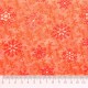 Tela patchwork de Navidad Snow Daze cristales de nieve en naranja 2