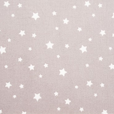 Tela patchwork estrellas blancas sobre gris