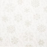 Tela patchwork de Navidad Snow Daze cristales de nieve en blanco 1